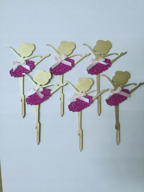 Pikery baletnice do muffinek kpl 6szt Pikery baletnice do muffinek kpl 6szt