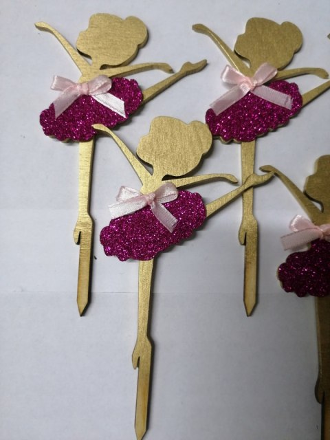 Pikery baletnice do muffinek kpl 6szt Pikery baletnice do muffinek kpl 6szt