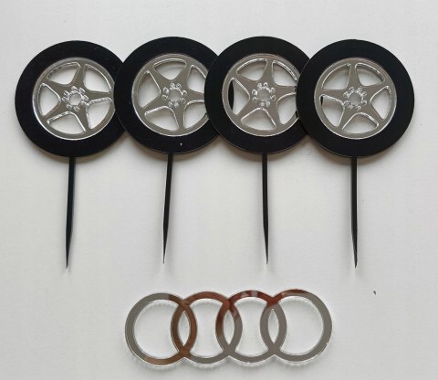 Topper Audi , samochód osobowy, fan audi , kółka audi znaczek Topper Audi , samochód osobowy, fan audi , kółka audi znaczek