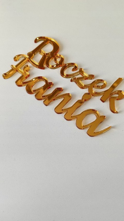 Topper Roczek , topper na bok tortu, pleksa , pleksi , lustrzany topper Topper Roczek , topper na bok tortu, pleksa , pleksi , lustrzany topper