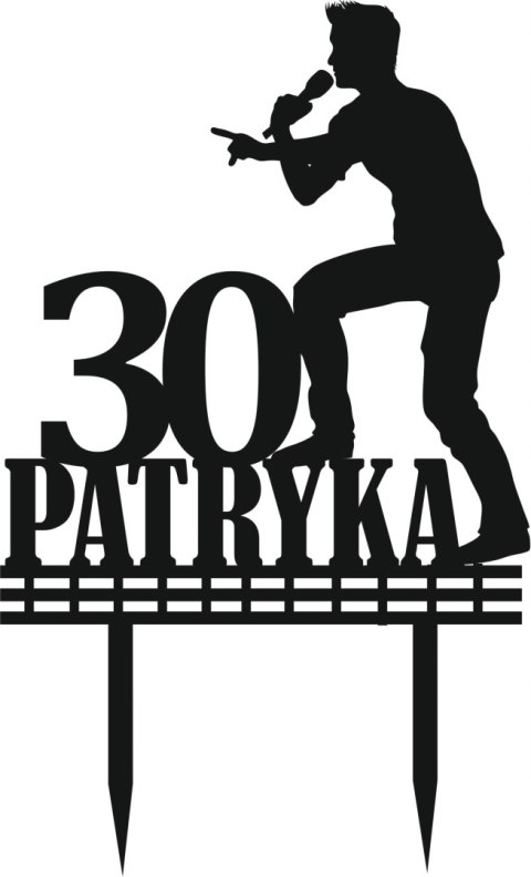Topper na tort piosenkarz, muzyk , dekoracje