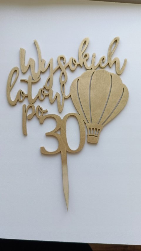 Topper na tort , wysokich lotów po 30,40,50 i inne balon , lot balonem
