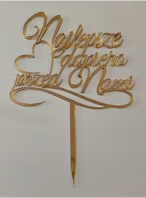Topper ślubny para młoda topper na tort ślubny , wesele, ślub lustrzany Topper ślubny para młoda topper na tort ślubny , wesele, ślub lustrzany